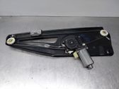Rear door window regulator with motor