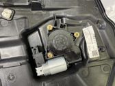 Rear door window regulator with motor