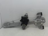 Rear door window regulator with motor