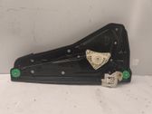 Rear door window regulator with motor