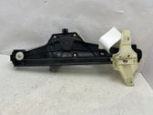 Rear door window regulator with motor