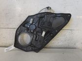 Rear door window regulator with motor