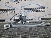 Rear door window regulator with motor