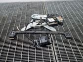 Rear door window regulator with motor