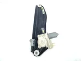 Rear door window regulator with motor