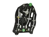 Rear door window regulator with motor