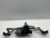 Front wiper linkage and motor
