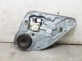 Rear door window regulator with motor