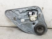 Rear door window regulator with motor