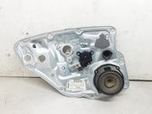 Rear door window regulator with motor