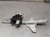 Rear door window regulator with motor
