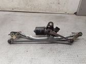 Front wiper linkage and motor