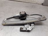 Rear door window regulator with motor