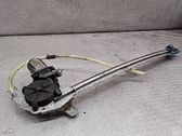 Rear door window regulator with motor