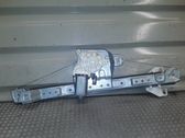 Rear door window regulator with motor