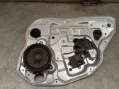 Rear door window regulator with motor