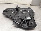 Rear door window regulator with motor