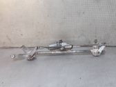 Front wiper linkage and motor