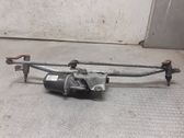 Front wiper linkage and motor