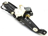 Rear door window regulator with motor