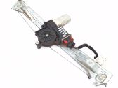 Rear door window regulator with motor