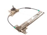 Rear door window regulator with motor