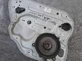 Rear door window regulator with motor
