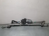 Front wiper linkage and motor