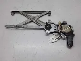 Rear door window regulator with motor