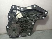 Rear door window regulator with motor