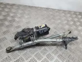 Front wiper linkage and motor