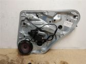 Rear door window regulator with motor