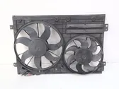 Radiator cooling fan shroud