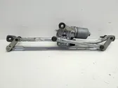 Front wiper linkage and motor