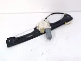 Rear door window regulator with motor