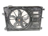 Radiator cooling fan shroud