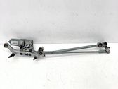 Front wiper linkage and motor