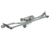 Front wiper linkage and motor