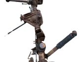 Rear axle beam with reductor