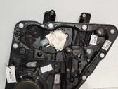Rear door window regulator with motor