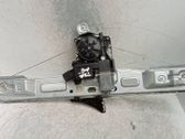 Rear door window regulator with motor