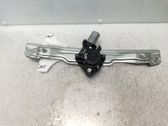 Rear door window regulator with motor