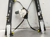 Rear door window regulator with motor