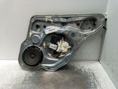 Rear door window regulator with motor