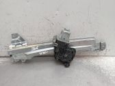 Rear door window regulator with motor