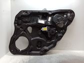 Rear door window regulator with motor