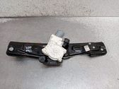 Rear door window regulator with motor