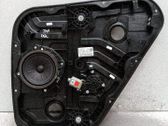 Rear door window regulator with motor