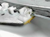 Rear door window regulator with motor
