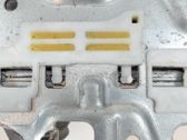 Rear door window regulator with motor